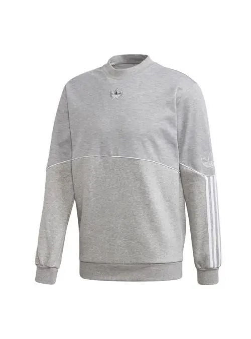 Adidas Męska Bluza Outline Crw Flc FM3921 Szary | Sklep Monotox