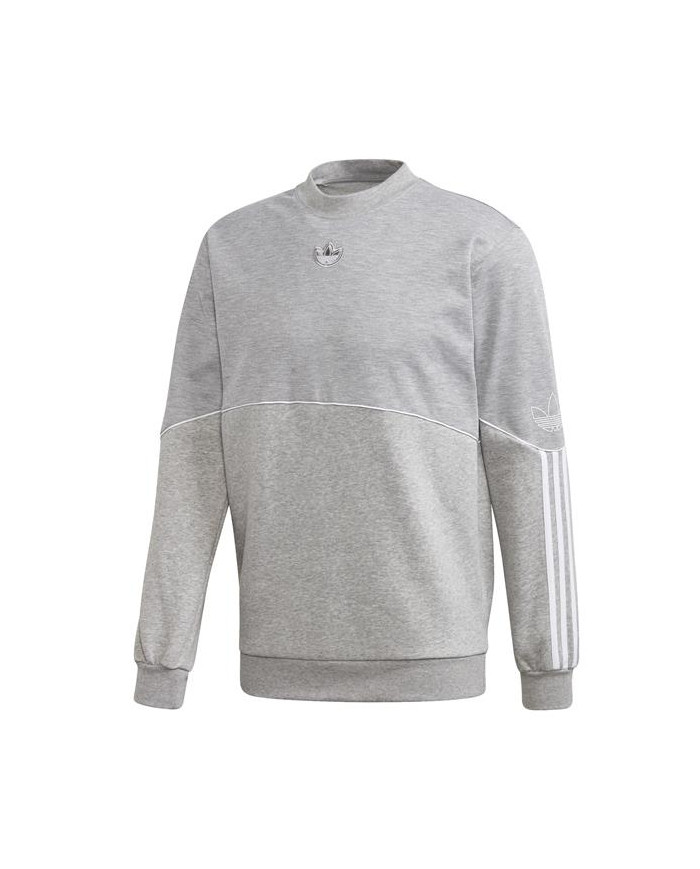 Adidas Męska Bluza Outline Crw Flc FM3921 Szary | Sklep Monotox