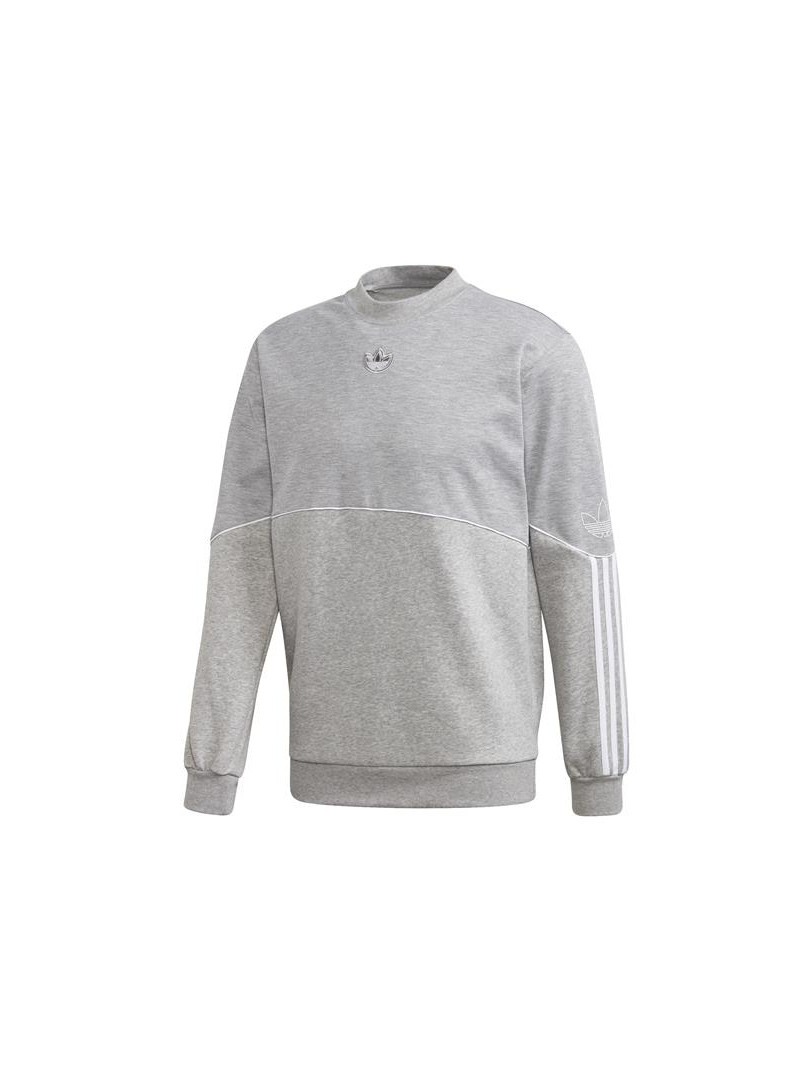 Adidas Męska Bluza Outline Crw Flc FM3921 Szary | Sklep Monotox