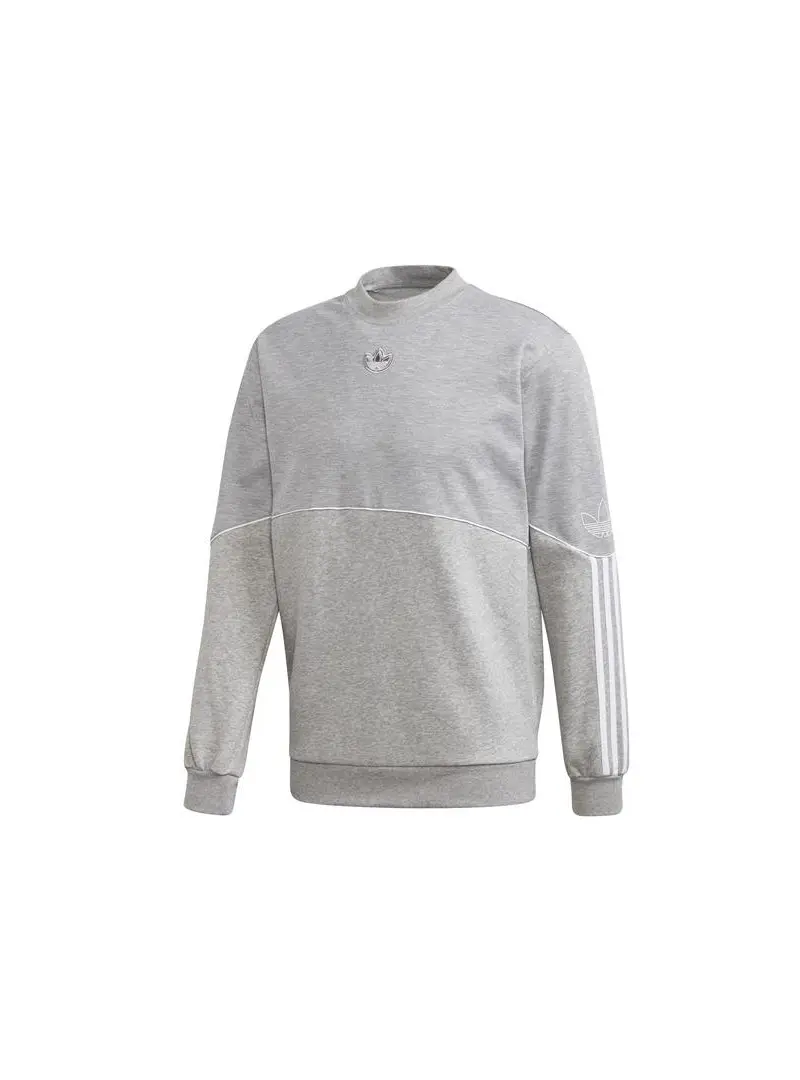 Adidas Męska Bluza Outline Crw Flc FM3921 Szary | Sklep Monotox