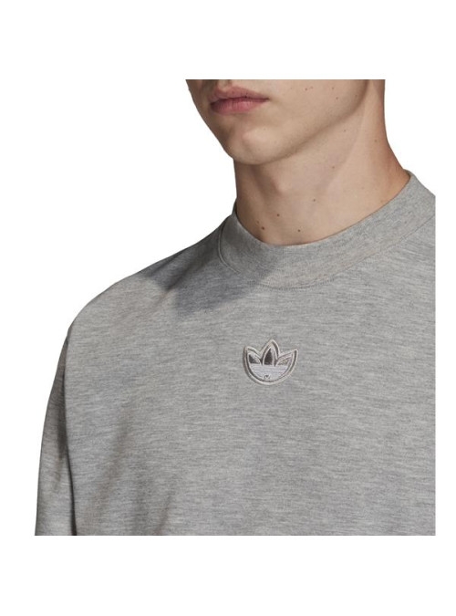 Adidas Męska Bluza Outline Crw Flc FM3921 Szary | Sklep Monotox