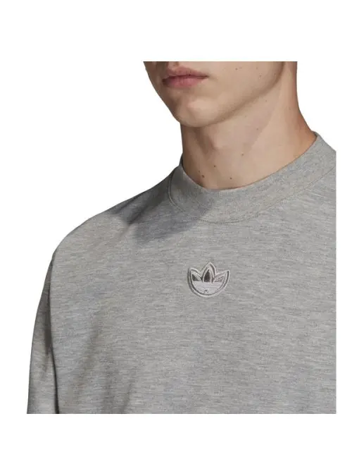 Adidas Męska Bluza Outline Crw Flc FM3921 Szary | Sklep Monotox