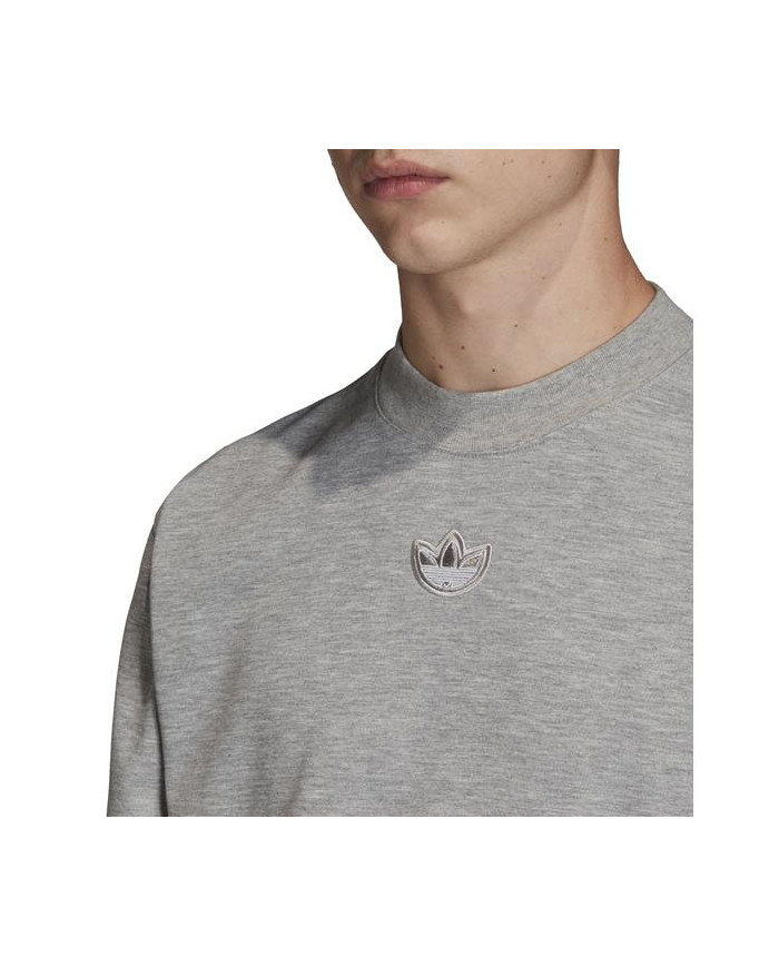 Adidas Męska Bluza Outline Crw Flc FM3921 Szary | Sklep Monotox