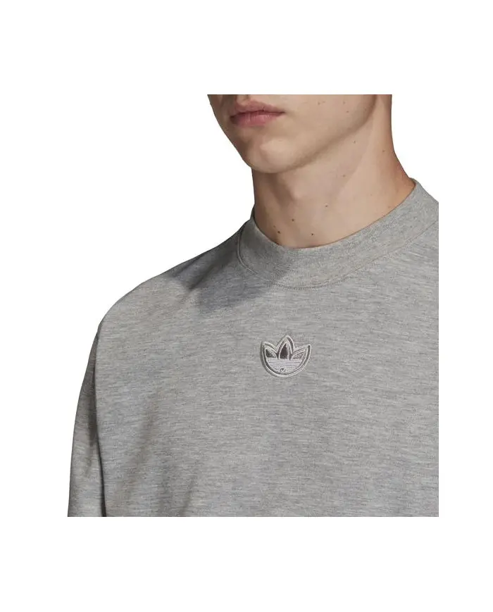 Adidas Męska Bluza Outline Crw Flc FM3921 Szary | Sklep Monotox