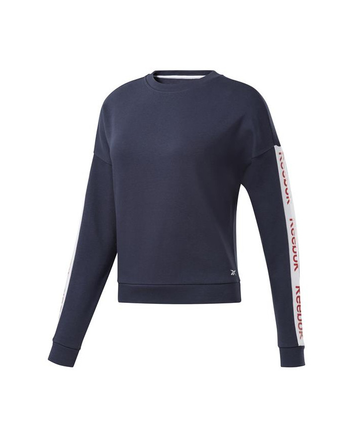 Reebok Damska Bluza Linear Logo Crew FR8157 Niebieski | Sklep Monotox