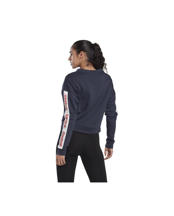 Reebok Damska Bluza Linear Logo Crew FR8157 Niebieski | Sklep Monotox