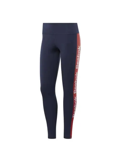 Reebok Damskie Legginsy Linear Logo Poly Tight FR8179 Niebieski | Sklep Monotox