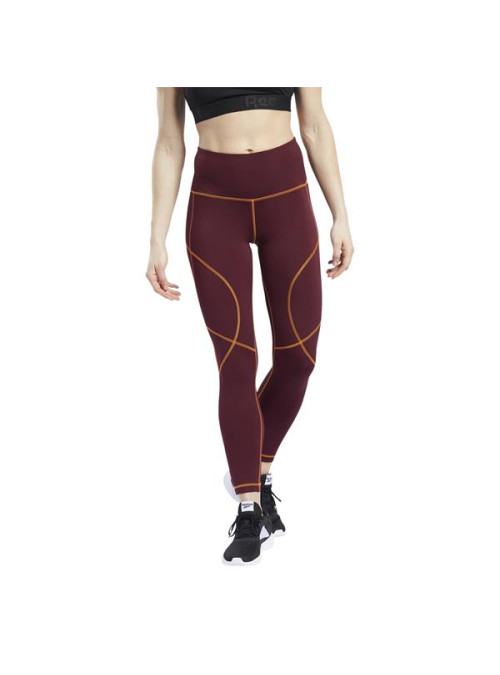Reebok Damskie Legginsy Wor Myt Stitch Tight FU2434 Czerwony | Sklep Monotox