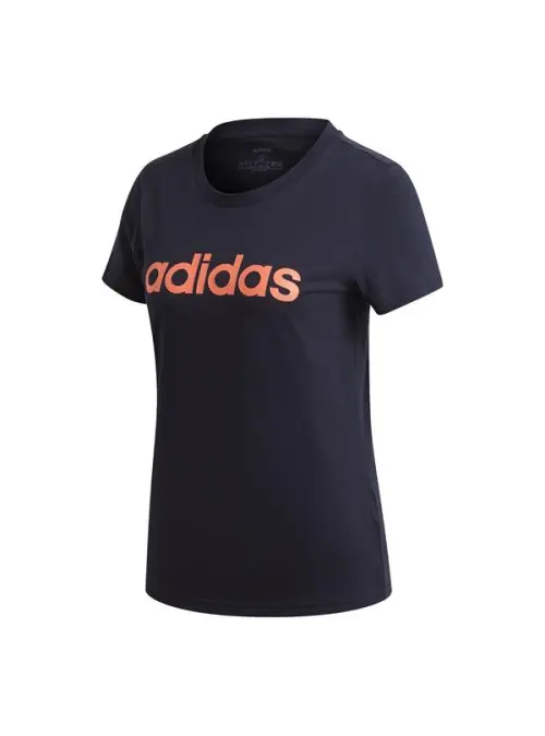 Adidas Damski T-shirt W E Lin Slim T GD2931 Niebieski | Sklep Monotox