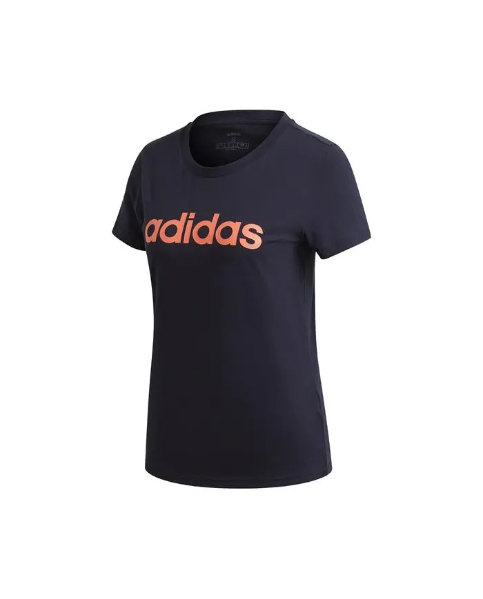 Adidas Damski T-shirt W E Lin Slim T GD2931 Niebieski | Sklep Monotox