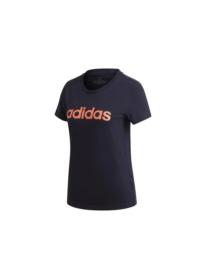 Adidas Damski T-shirt W E Lin Slim T GD2931 Niebieski | Sklep Monotox