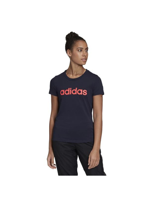 Adidas Damski T-shirt W E Lin Slim T GD2931 Niebieski | Sklep Monotox