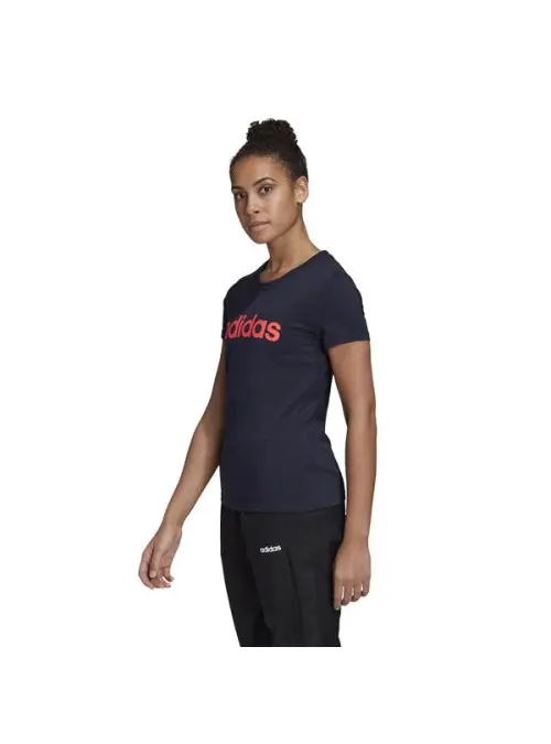 Adidas Damski T-shirt W E Lin Slim T GD2931 Niebieski | Sklep Monotox