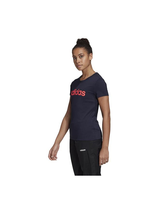 Adidas Damski T-shirt W E Lin Slim T GD2931 Niebieski | Sklep Monotox