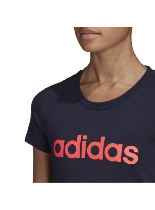 Adidas Damski T-shirt W E Lin Slim T GD2931 Niebieski | Sklep Monotox