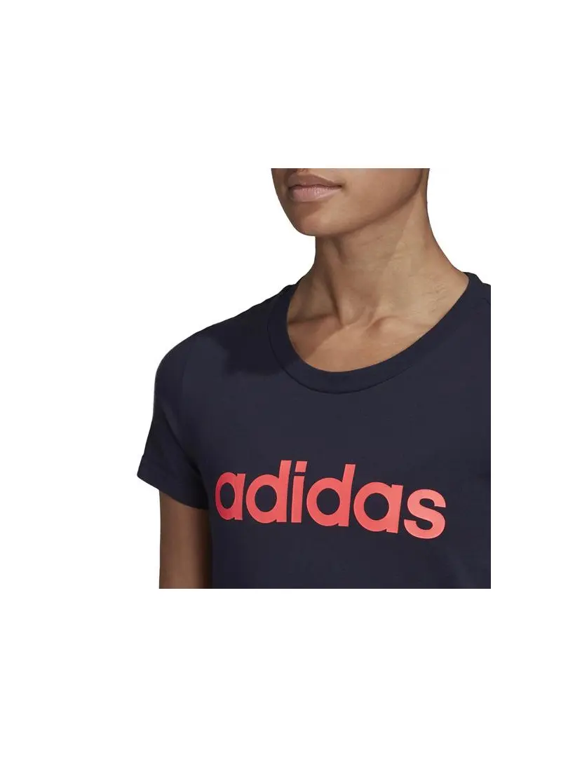 Adidas Damski T-shirt W E Lin Slim T GD2931 Niebieski | Sklep Monotox