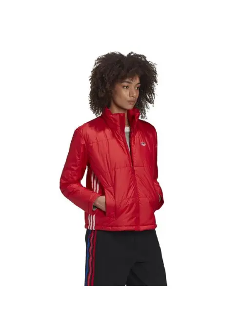 Adidas Damska Kurtka Short Puffer GK8556 Czerwony | Sklep Monotox