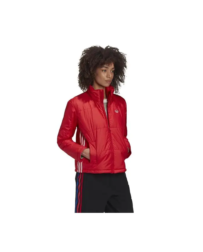 Adidas Damska Kurtka Short Puffer GK8556 Czerwony | Sklep Monotox
