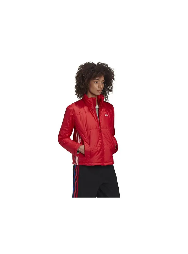 Adidas Damska Kurtka Short Puffer GK8556 Czerwony | Sklep Monotox