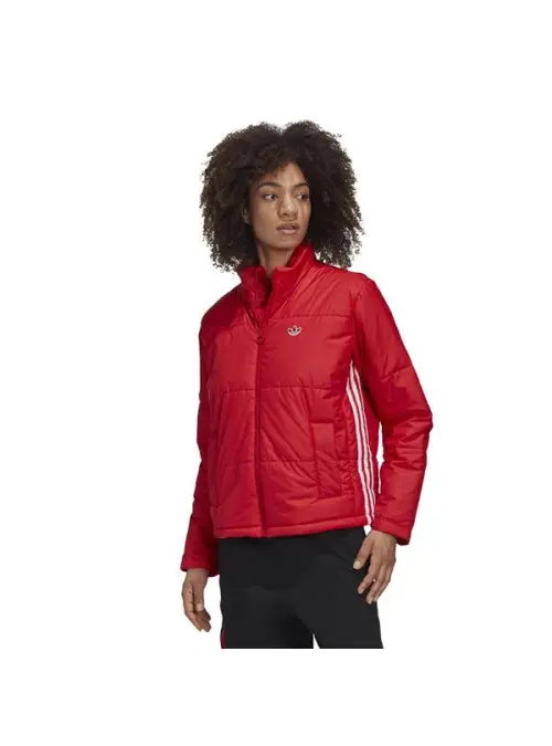 Adidas Damska Kurtka Short Puffer GK8556 Czerwony | Sklep Monotox