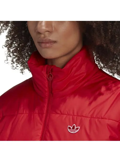 Adidas Damska Kurtka Short Puffer GK8556 Czerwony | Sklep Monotox