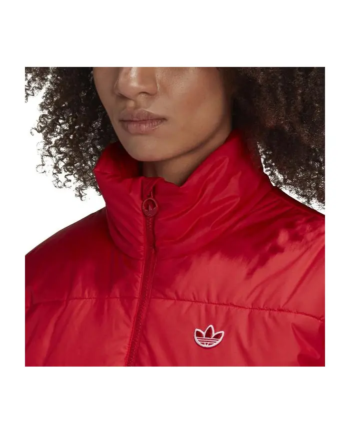 Adidas Damska Kurtka Short Puffer GK8556 Czerwony | Sklep Monotox