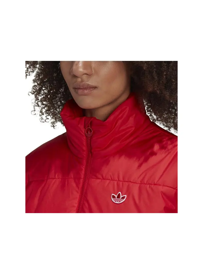 Adidas Damska Kurtka Short Puffer GK8556 Czerwony | Sklep Monotox