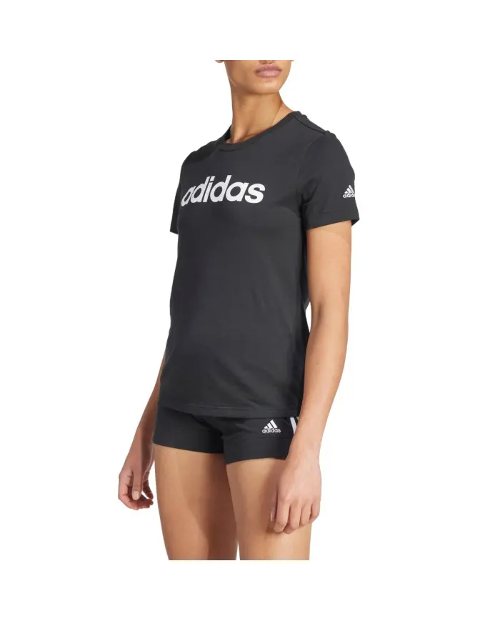 Adidas :: Koszulka damska adidas Performance W LIN TEE GL0769 - Czarna | Sklep Monotox