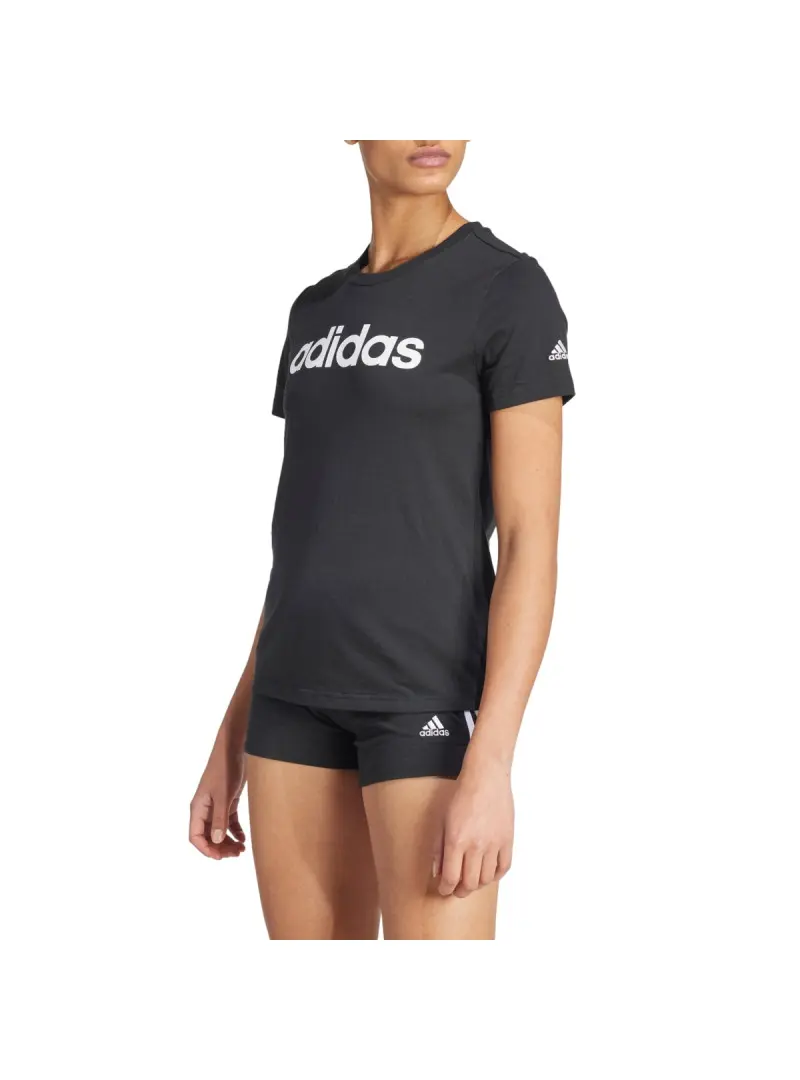 Adidas :: Koszulka damska adidas Performance W LIN TEE GL0769 - Czarna | Sklep Monotox