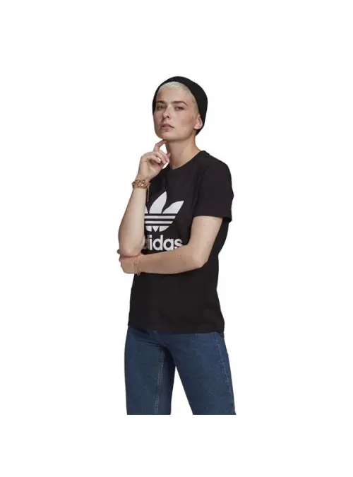 Adidas Damski T-shirt Trefoil Tee GN2896 Czarny | Sklep Monotox