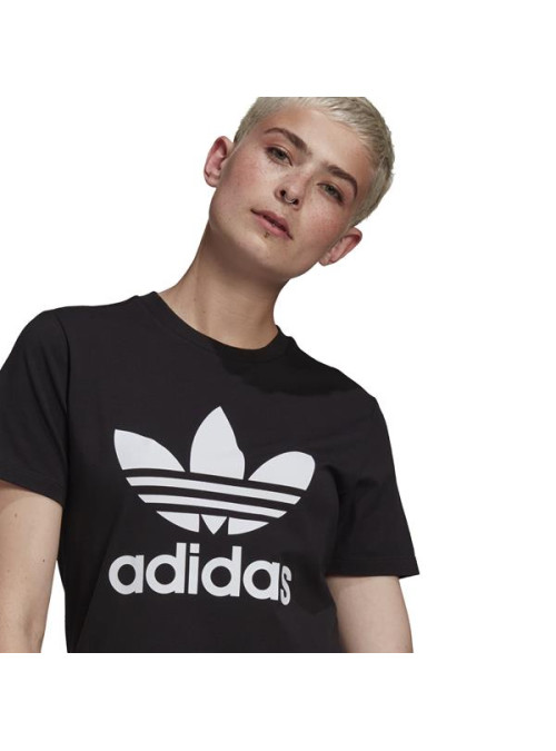 Adidas Damski T-shirt Trefoil Tee GN2896 Czarny | Sklep Monotox