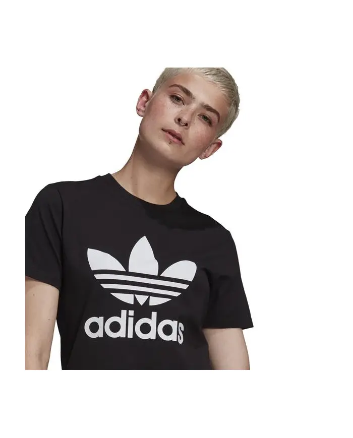 Adidas Damski T-shirt Trefoil Tee GN2896 Czarny | Sklep Monotox