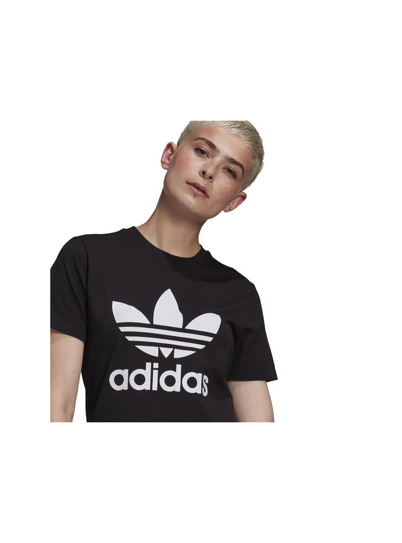 Adidas Damski T-shirt Trefoil Tee GN2896 Czarny | Sklep Monotox
