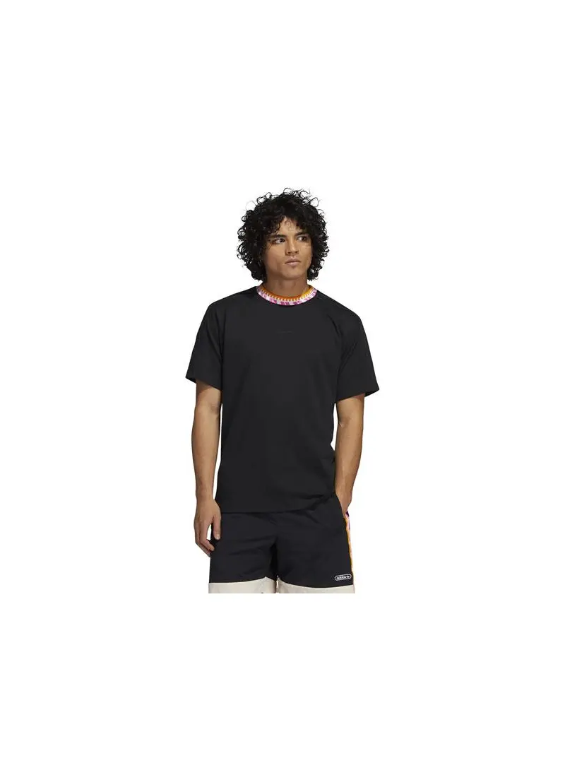 Adidas Męski T-shirt Rib Detail Ss T GN5627 Czarny | Sklep Monotox