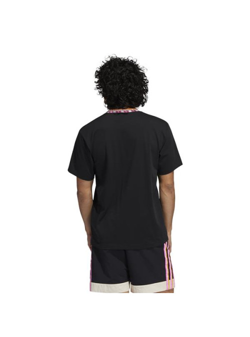 Adidas Męski T-shirt Rib Detail Ss T GN5627 Czarny | Sklep Monotox