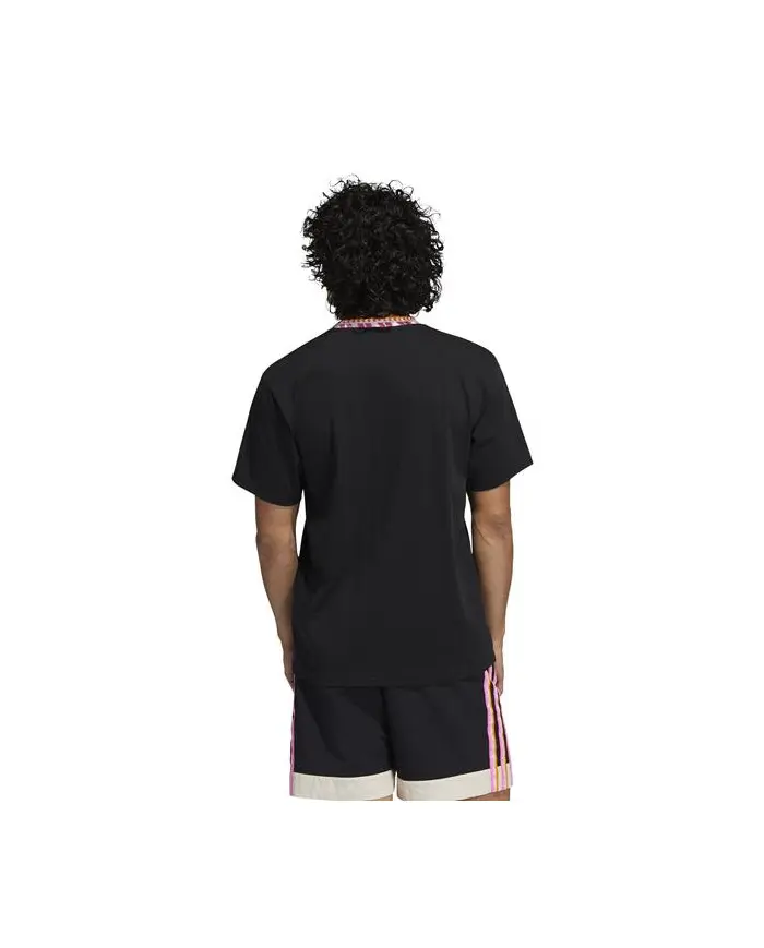 Adidas Męski T-shirt Rib Detail Ss T GN5627 Czarny | Sklep Monotox