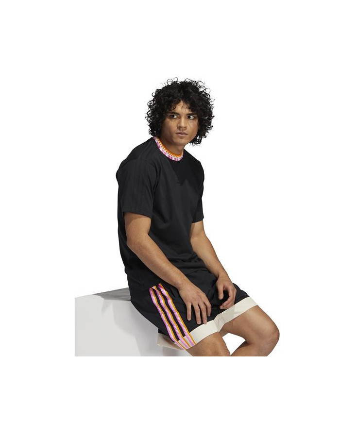 Adidas Męski T-shirt Rib Detail Ss T GN5627 Czarny | Sklep Monotox