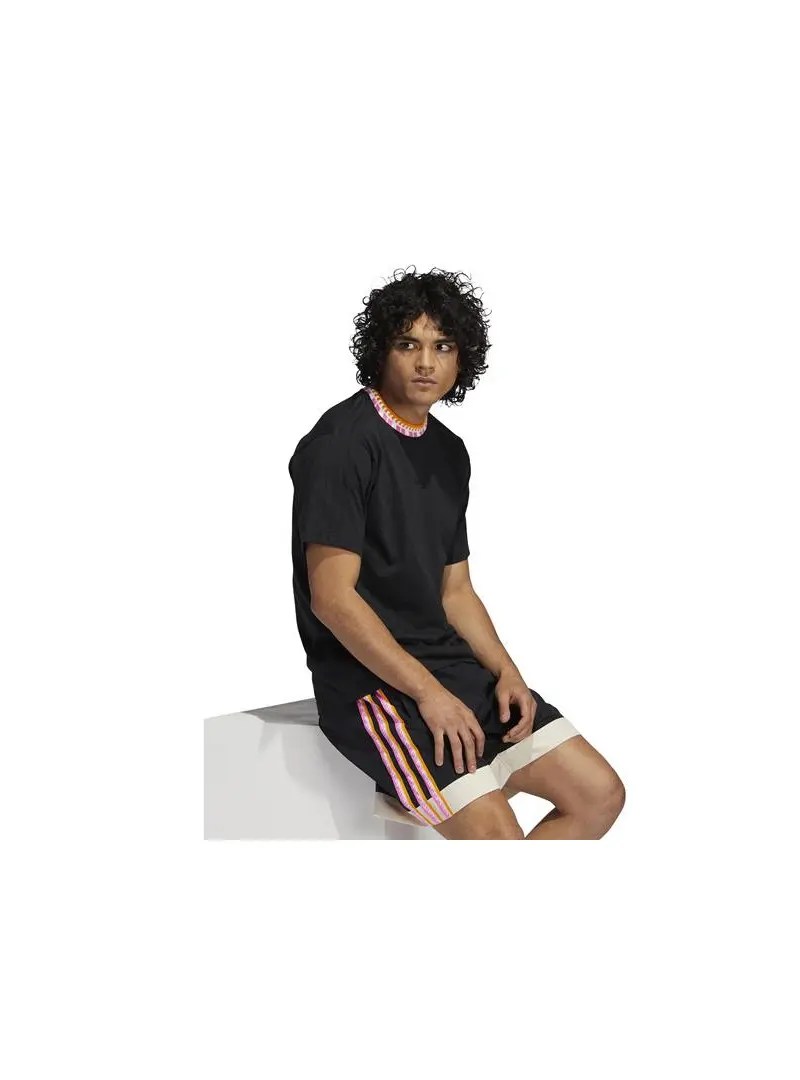 Adidas Męski T-shirt Rib Detail Ss T GN5627 Czarny | Sklep Monotox