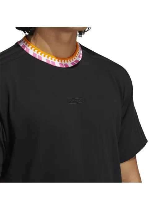 Adidas Męski T-shirt Rib Detail Ss T GN5627 Czarny | Sklep Monotox