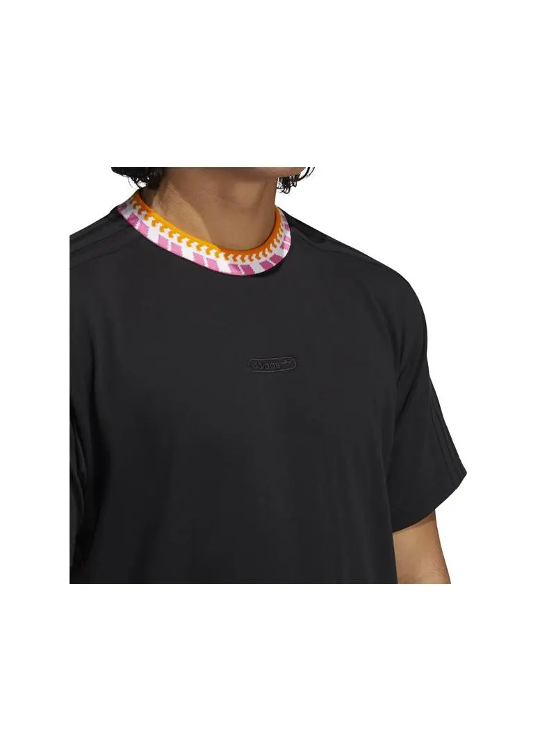 Adidas Męski T-shirt Rib Detail Ss T GN5627 Czarny | Sklep Monotox