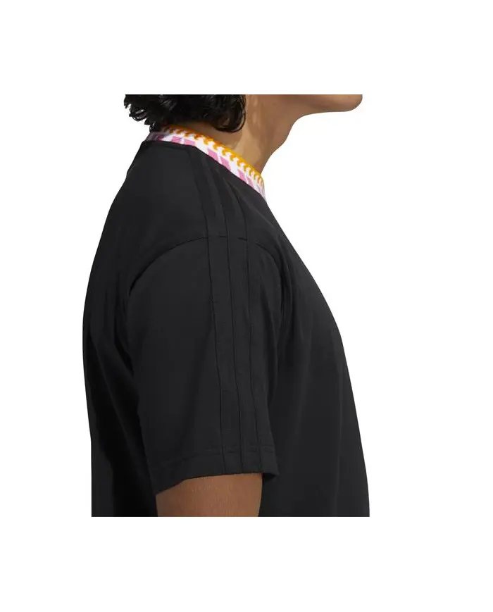 Adidas Męski T-shirt Rib Detail Ss T GN5627 Czarny | Sklep Monotox