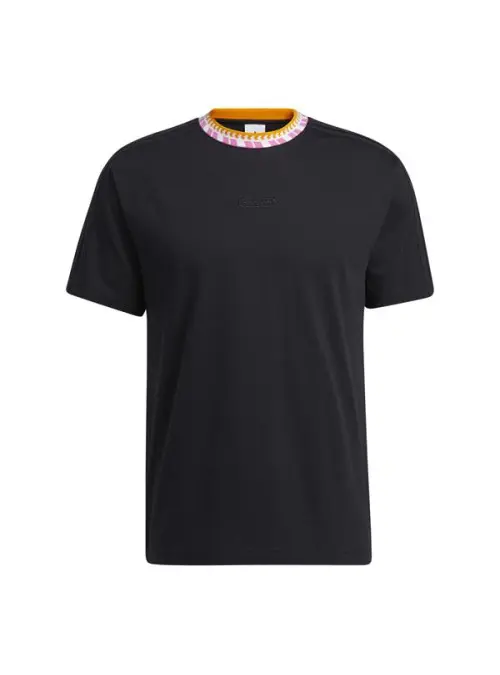 Adidas Męski T-shirt Rib Detail Ss T GN5627 Czarny | Sklep Monotox