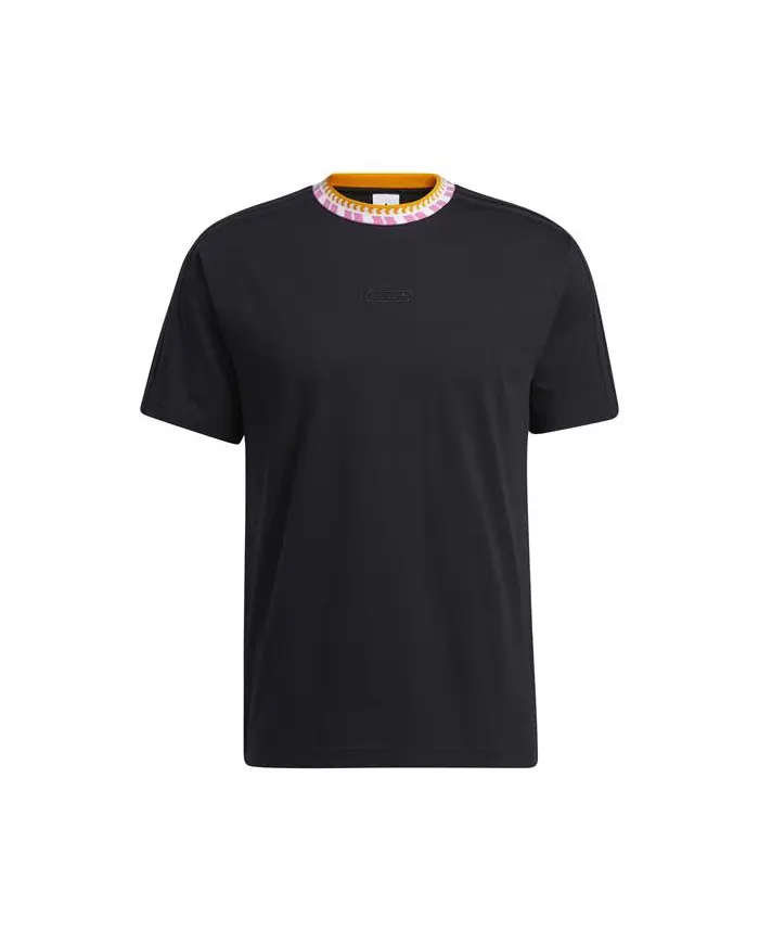 Adidas Męski T-shirt Rib Detail Ss T GN5627 Czarny | Sklep Monotox