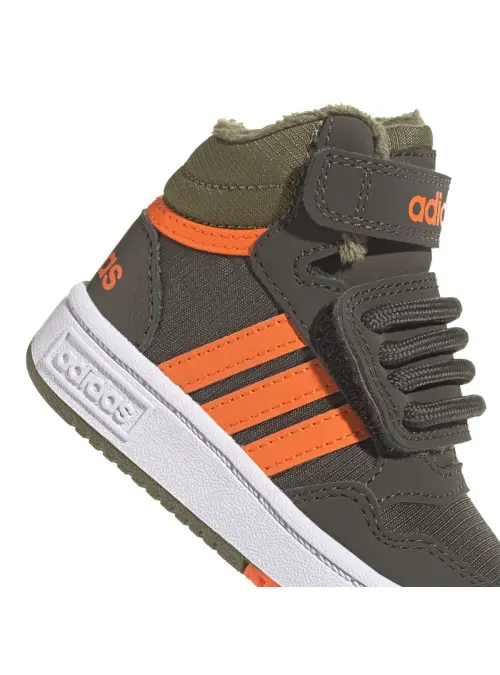 Adidas Dziecięce Sneakersy Hoops Mid 3.0 Ac I GW4480 Zielony | Sklep Monotox