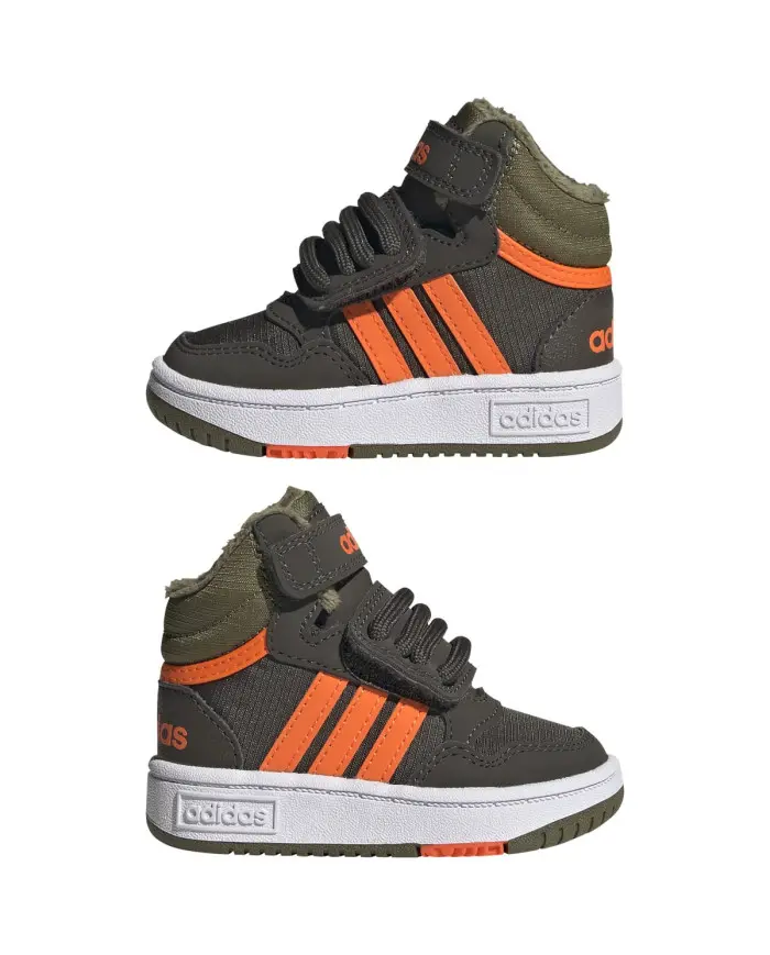 Adidas Dziecięce Sneakersy Hoops Mid 3.0 Ac I GW4480 Zielony | Sklep Monotox
