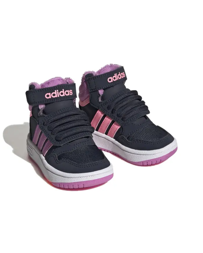 Adidas Dziecięce Sneakersy Hoops Mid 3.0 Ac I GW4485 Czarny | Sklep Monotox