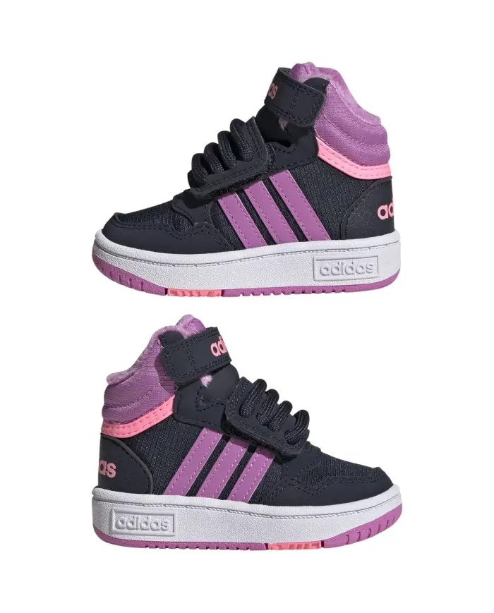 Adidas Dziecięce Sneakersy Hoops Mid 3.0 Ac I GW4485 Czarny | Sklep Monotox