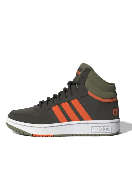 Adidas Dziecięce Sneakersy Hoops Mid 3.0 K GW4486 Zielony | Sklep Monotox