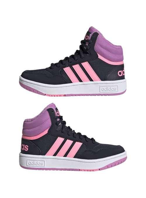 Adidas Dziecięce Sneakersy Hoops Mid 3.0 K GW6902 Czarny | Sklep Monotox