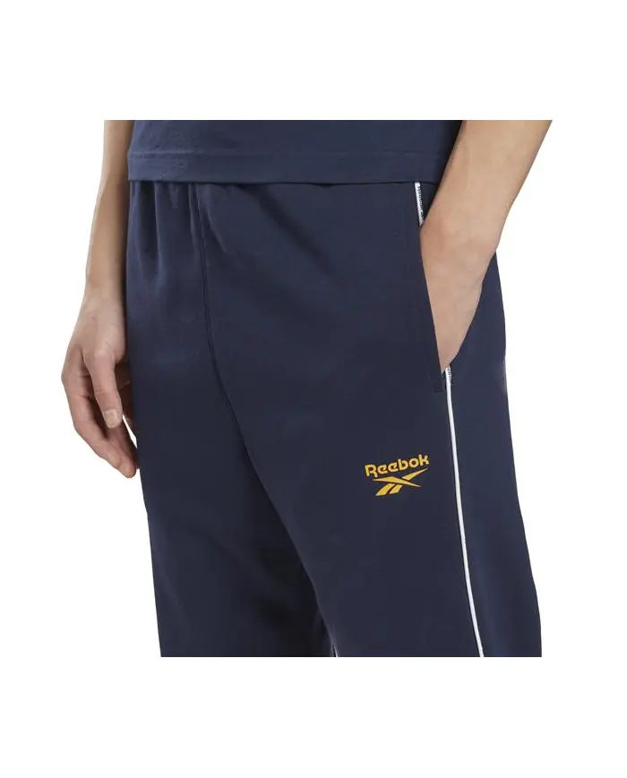 Reebok Męskie Spodnie Wor Piping Jogger HI0692 Granatowy | Sklep Monotox